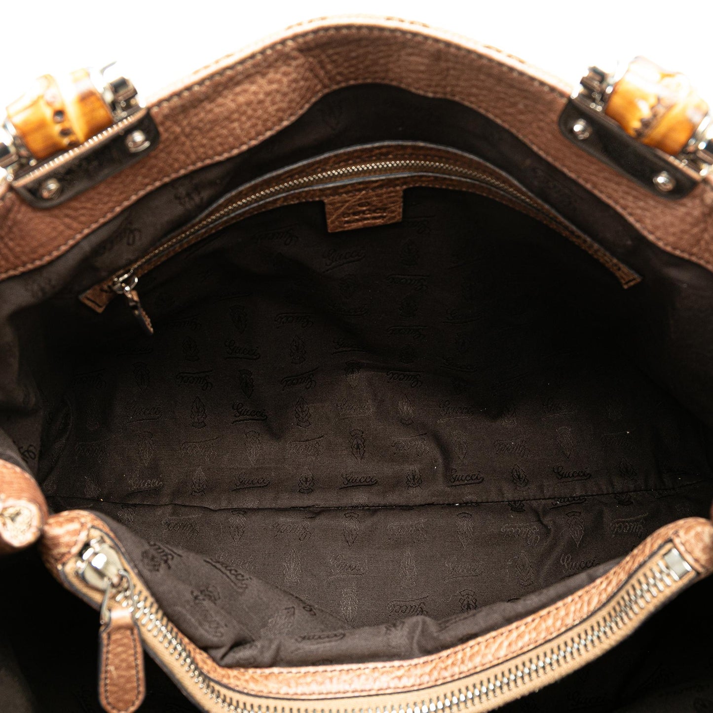 Gucci Medium GG Canvas Bamboo Libeccio Tote