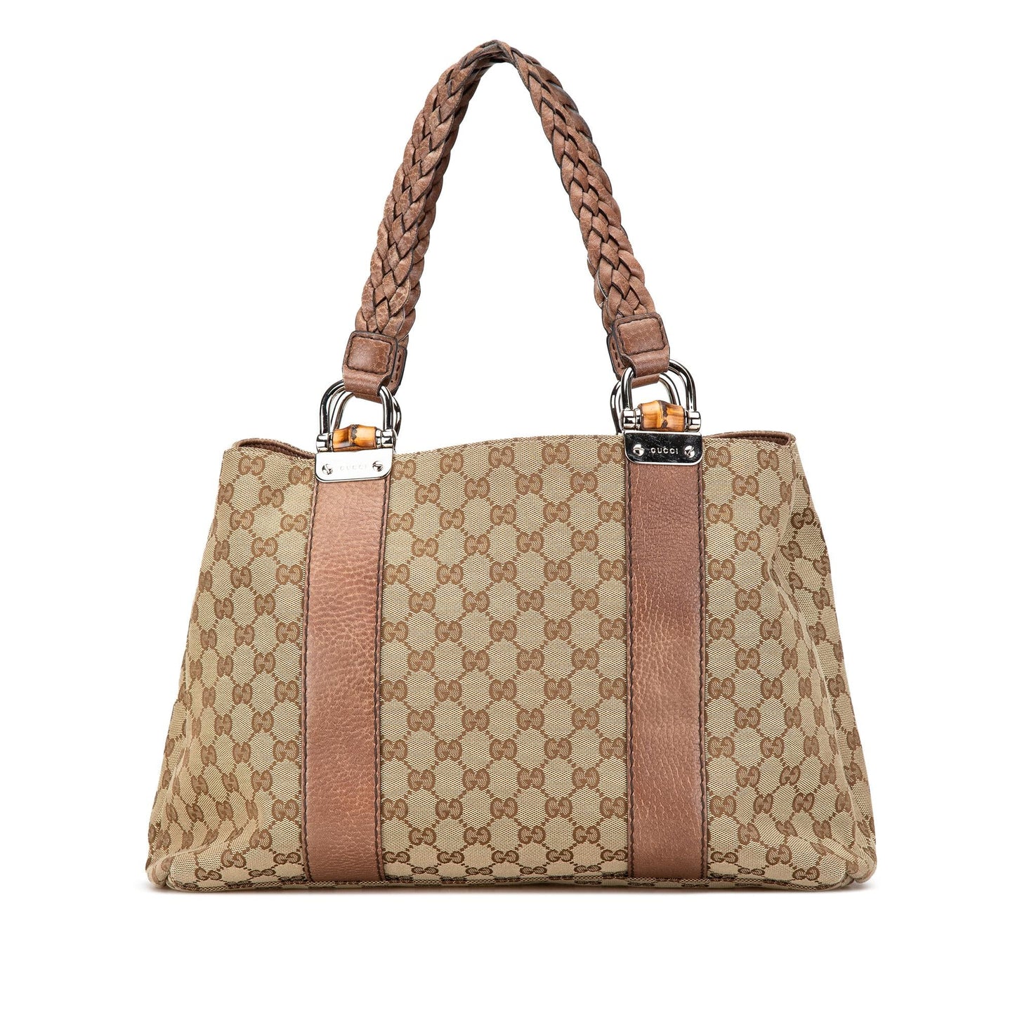 Gucci Medium GG Canvas Bamboo Libeccio Tote