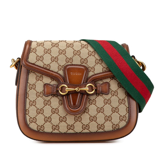 Gucci Medium GG Canvas Lady Web Crossbody
