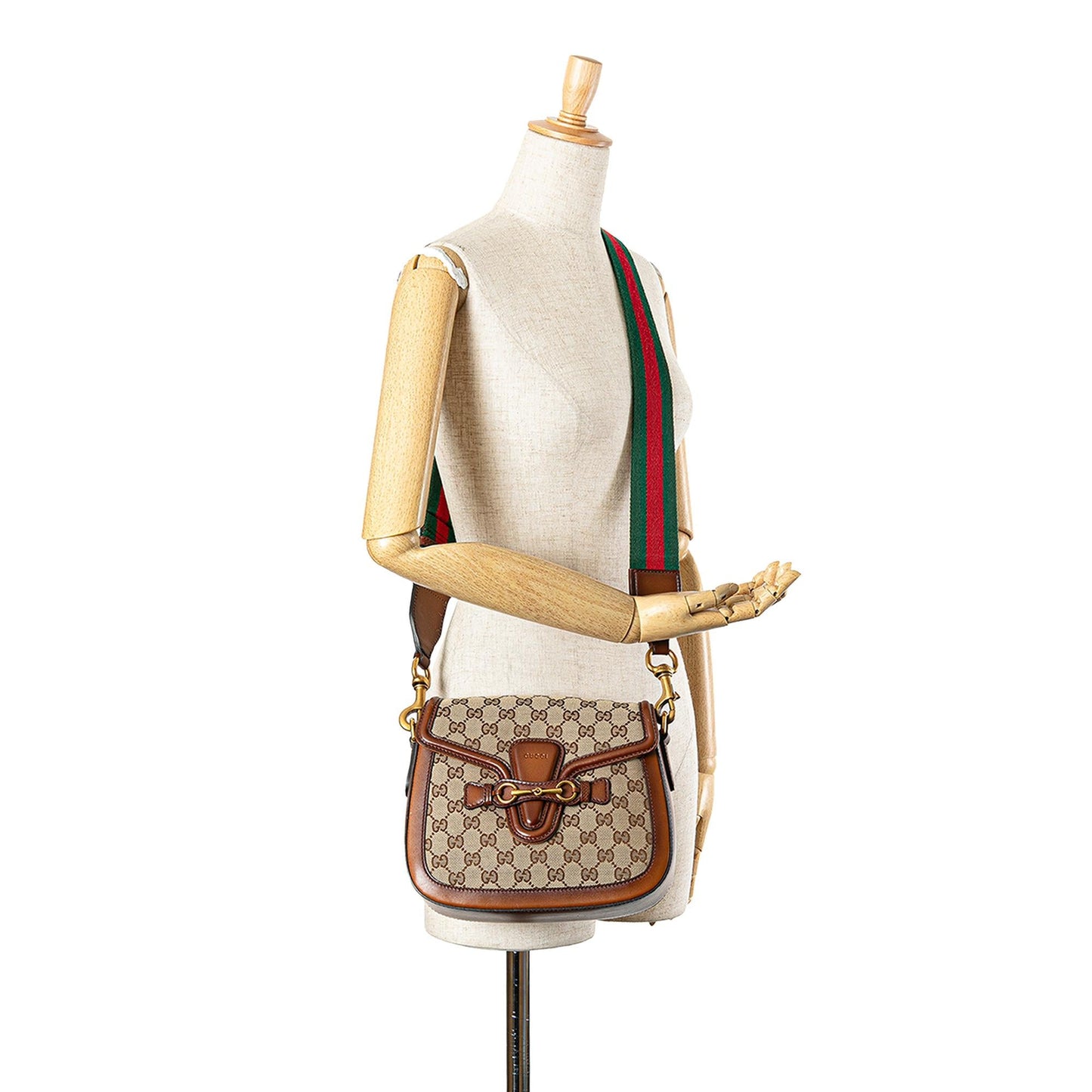 Gucci Medium GG Canvas Lady Web Crossbody