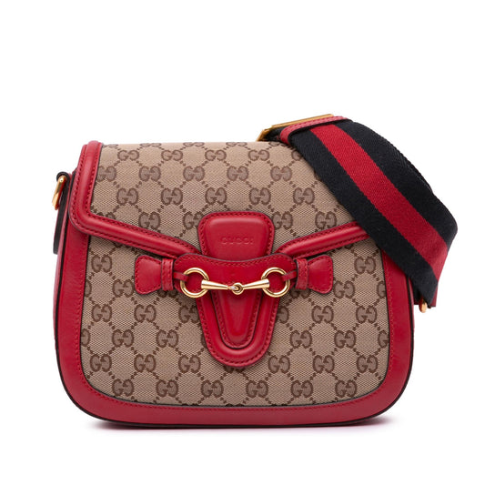 Gucci Medium GG Canvas Lady Web Crossbody
