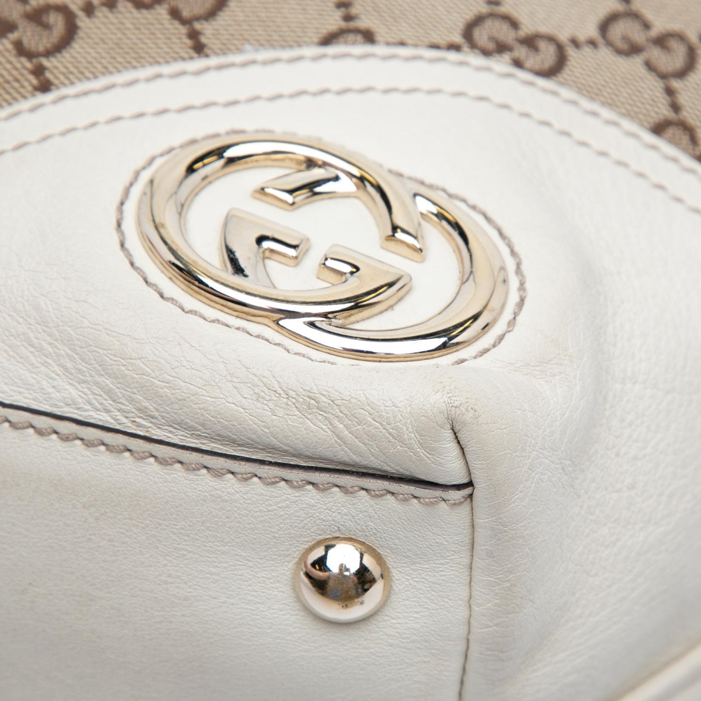Gucci Medium GG Canvas New Britt Tote (SHG-8cJTJb)