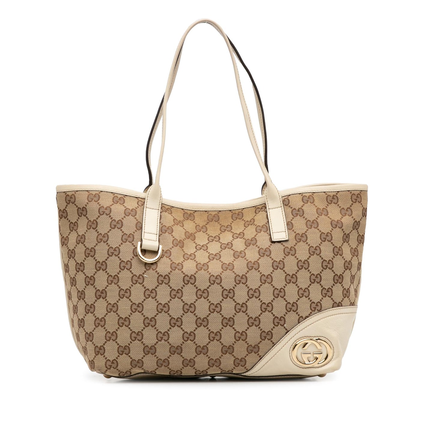 Gucci Medium GG Canvas New Britt Tote (SHG-8cJTJb)