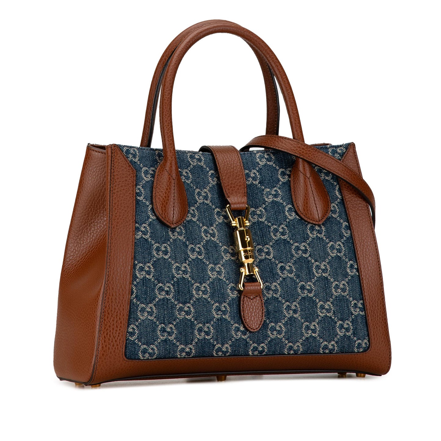 Gucci Medium GG Denim Jackie 1961 Tote (SHG-Um5mCw)