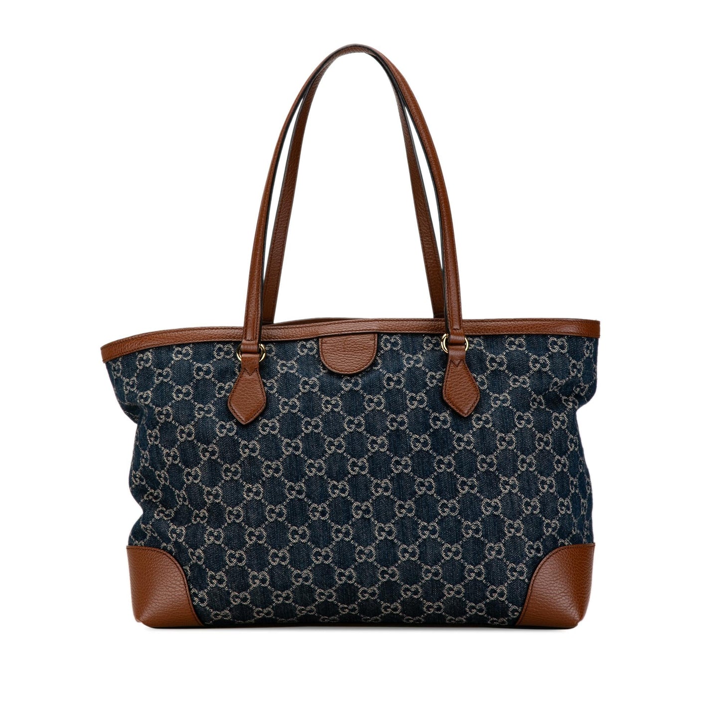 Gucci Medium GG Denim Ophidia Shopping Tote (SHG-qnGa5Q)