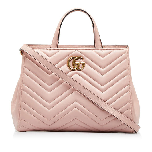 Gucci Medium GG Marmont Matelasse Tote (SHG-ogkbtd)