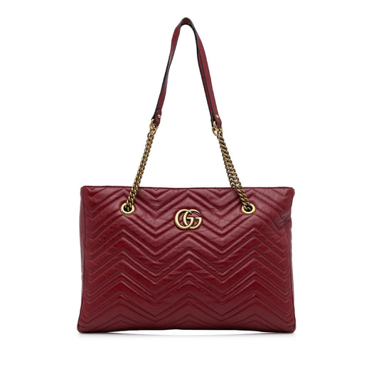 Gucci Medium GG Marmont Slim Matelasse Tote (SHG-DJstM9)