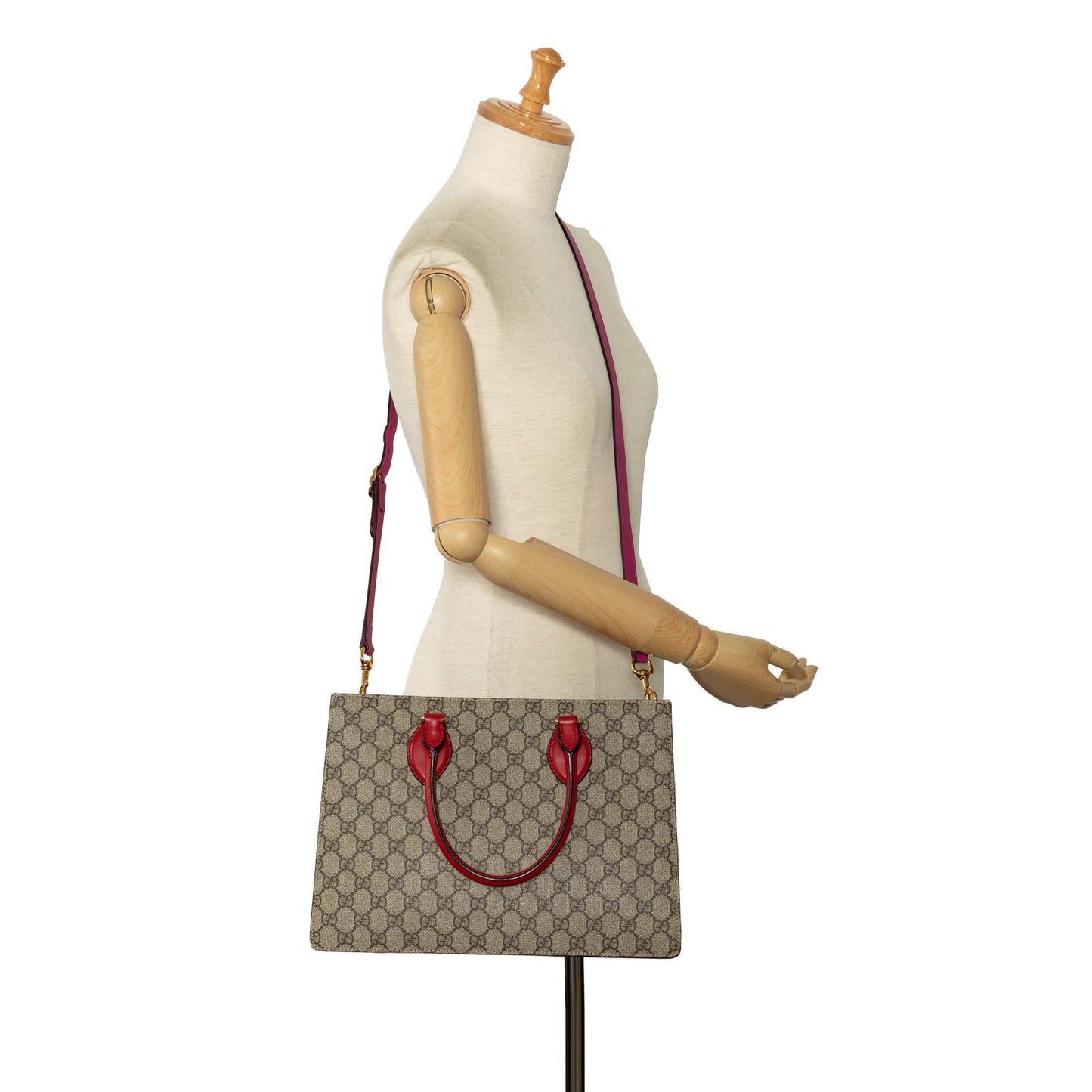 Gucci Medium GG Supreme Convertible Tote (SHG-q7msyO)