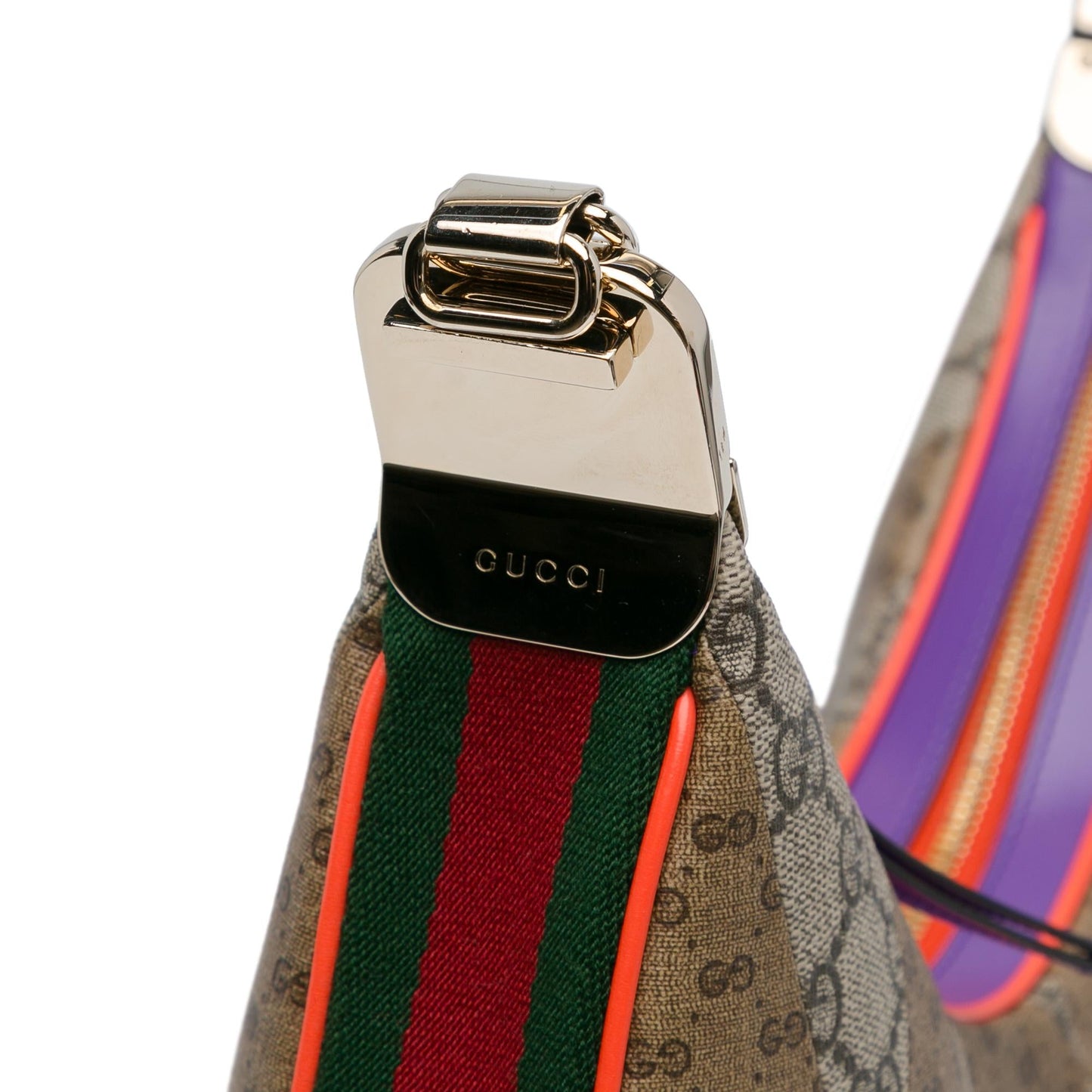 Gucci Medium GG Supreme Multicolor Patchwork Attache Crossbody (SHG-LfuVAP)
