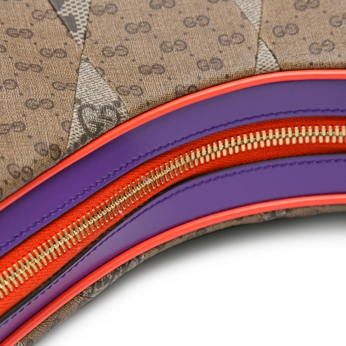 Gucci Medium GG Supreme Multicolor Patchwork Attache Crossbody (SHG-LfuVAP)