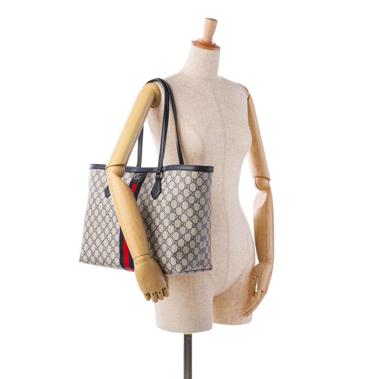 Gucci Medium GG Supreme Ophidia Tote (SHG-j9t1ZS)