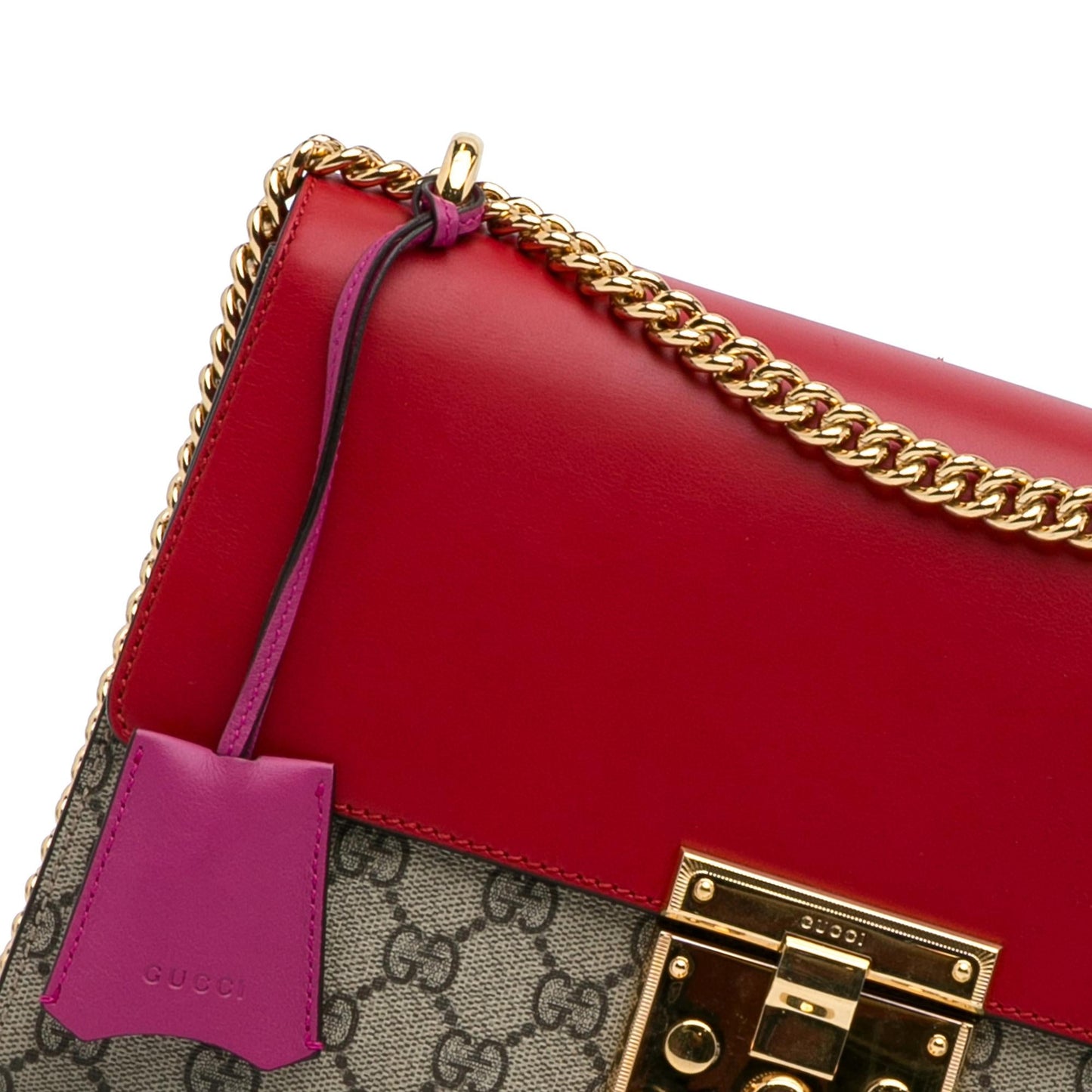 Gucci Medium GG Supreme Padlock Shoulder Bag (SHG-88VyD2)