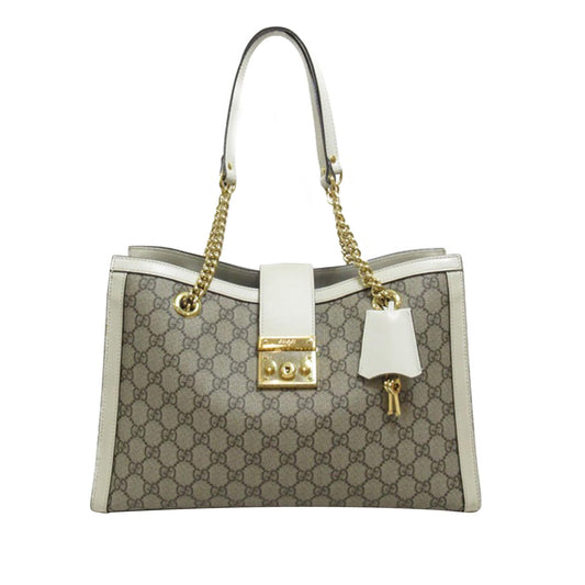 Gucci Medium GG Supreme Padlock Tote Bag (SHG-d03O8y)