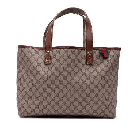 Gucci Medium GG Supreme Web Loop Tote Bag