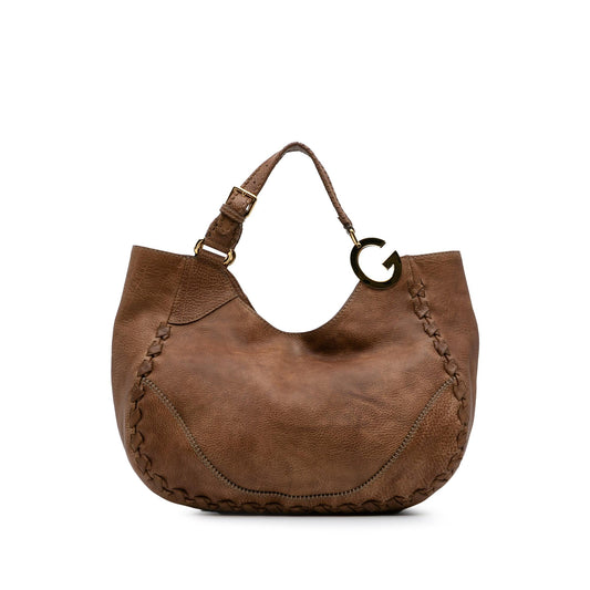 Gucci Medium Grained Calfskin Charlotte Hobo