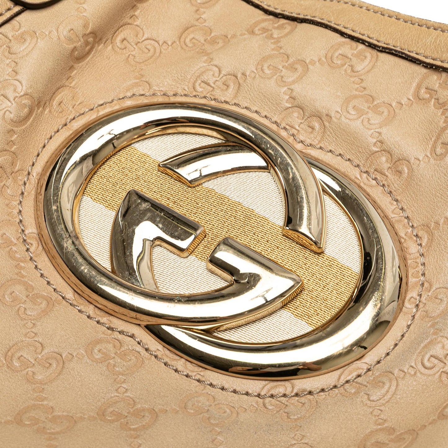 Gucci Medium Guccissima Web Britt Satchel