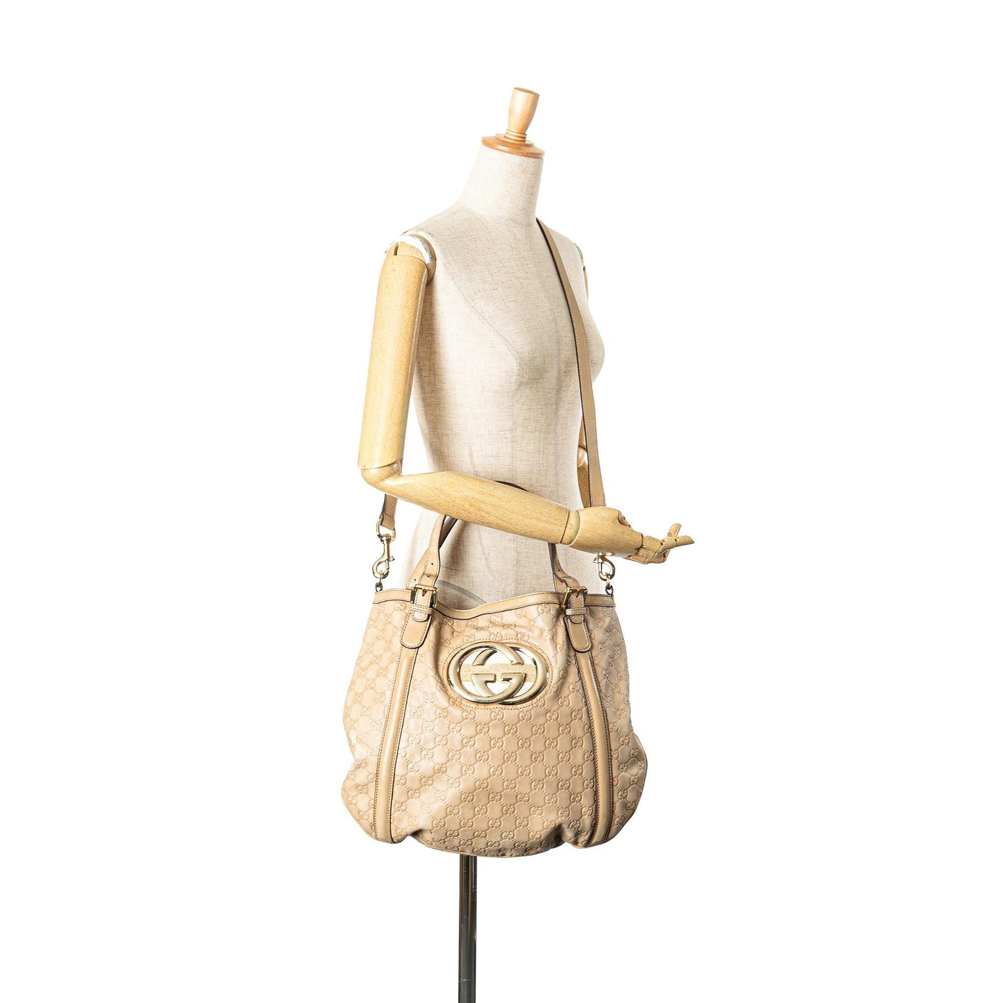 Gucci Medium Guccissima Web Britt Satchel