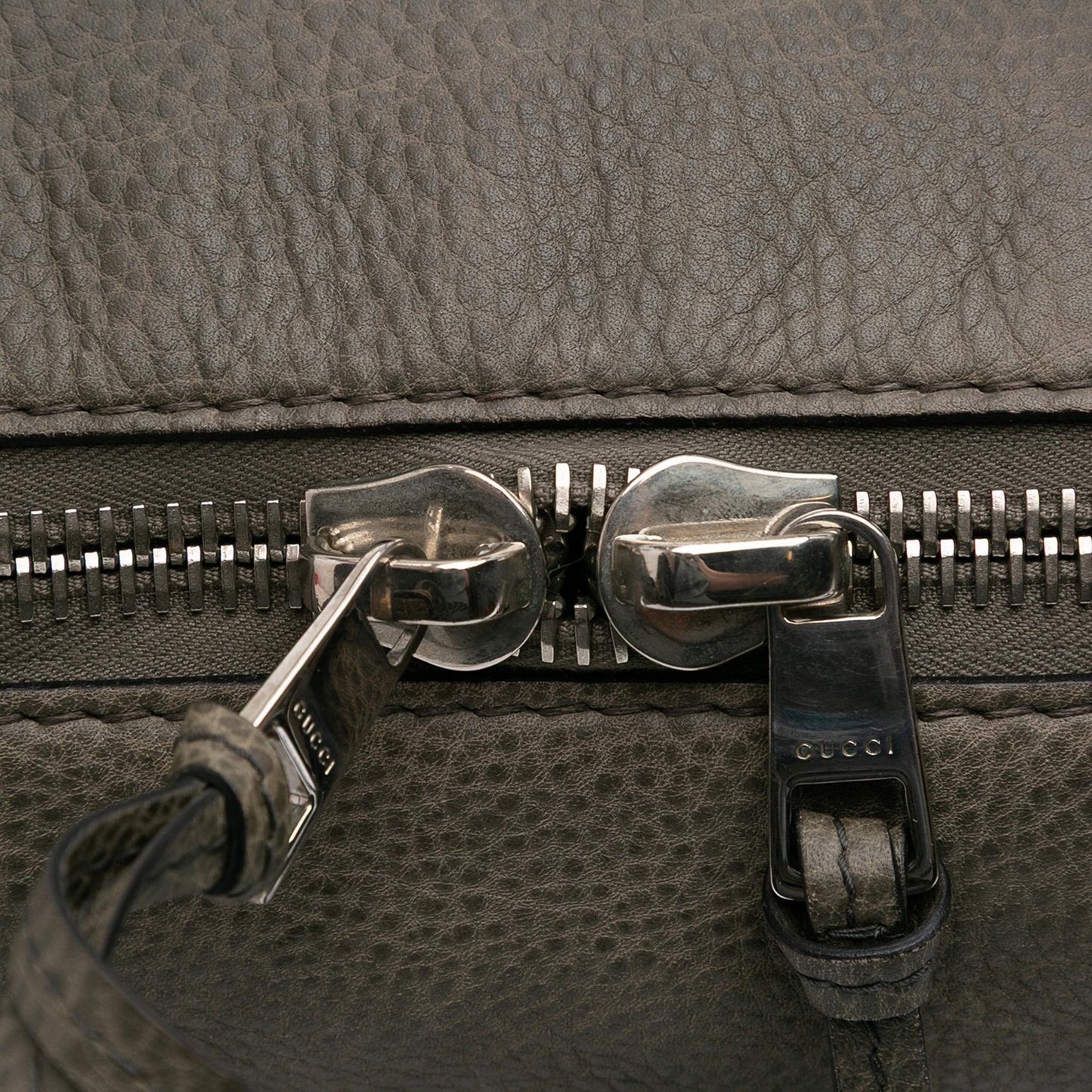 Gucci Medium Leather Bamboo Bar Tote