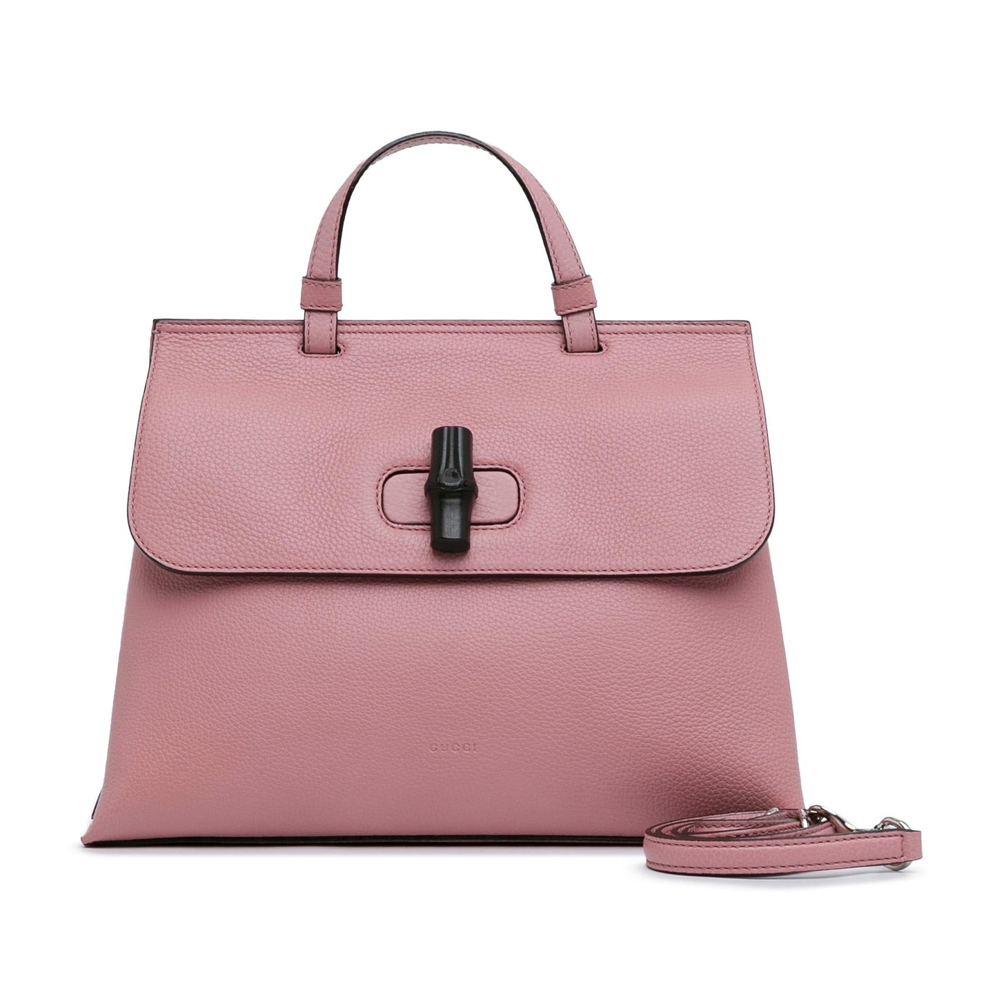 Gucci Medium Leather Bamboo Daily Satchel