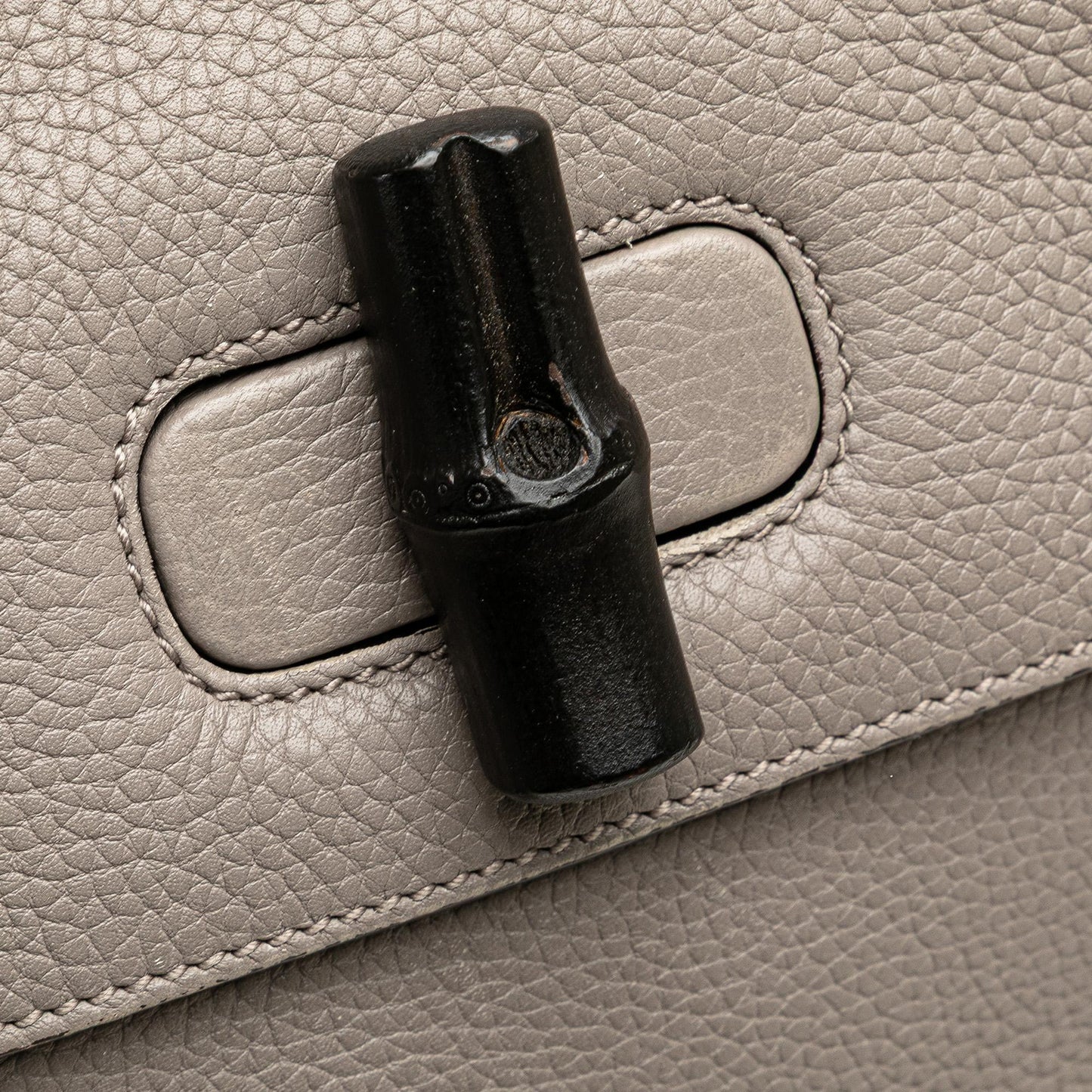 Gucci Medium Leather Bamboo Daily Satchel