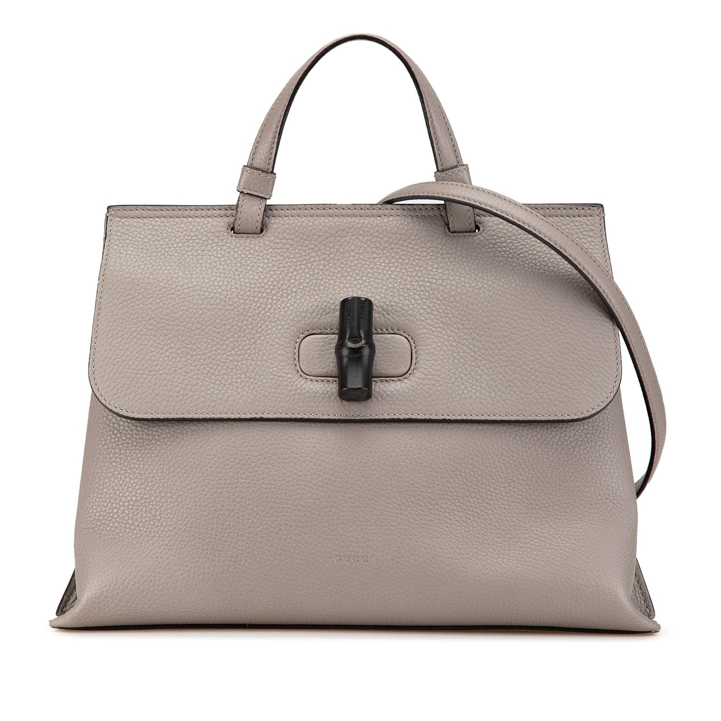 Gucci Medium Leather Bamboo Daily Satchel