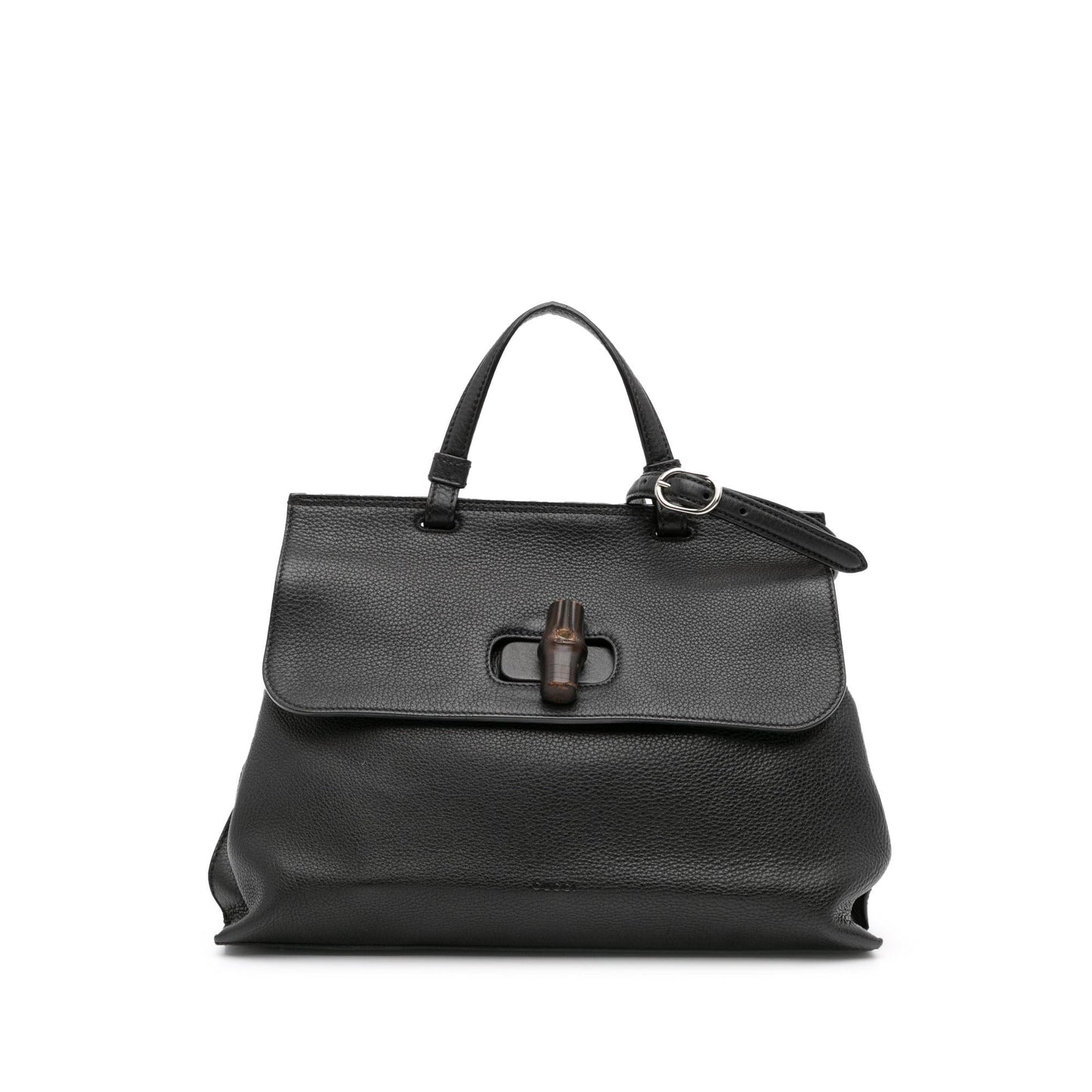 Gucci Medium Leather Bamboo Daily Top Handle