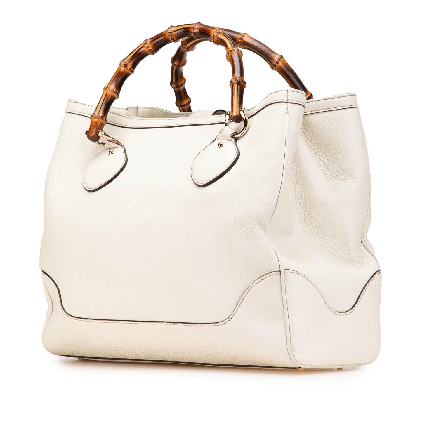Gucci Medium Leather Bamboo Diana Tote