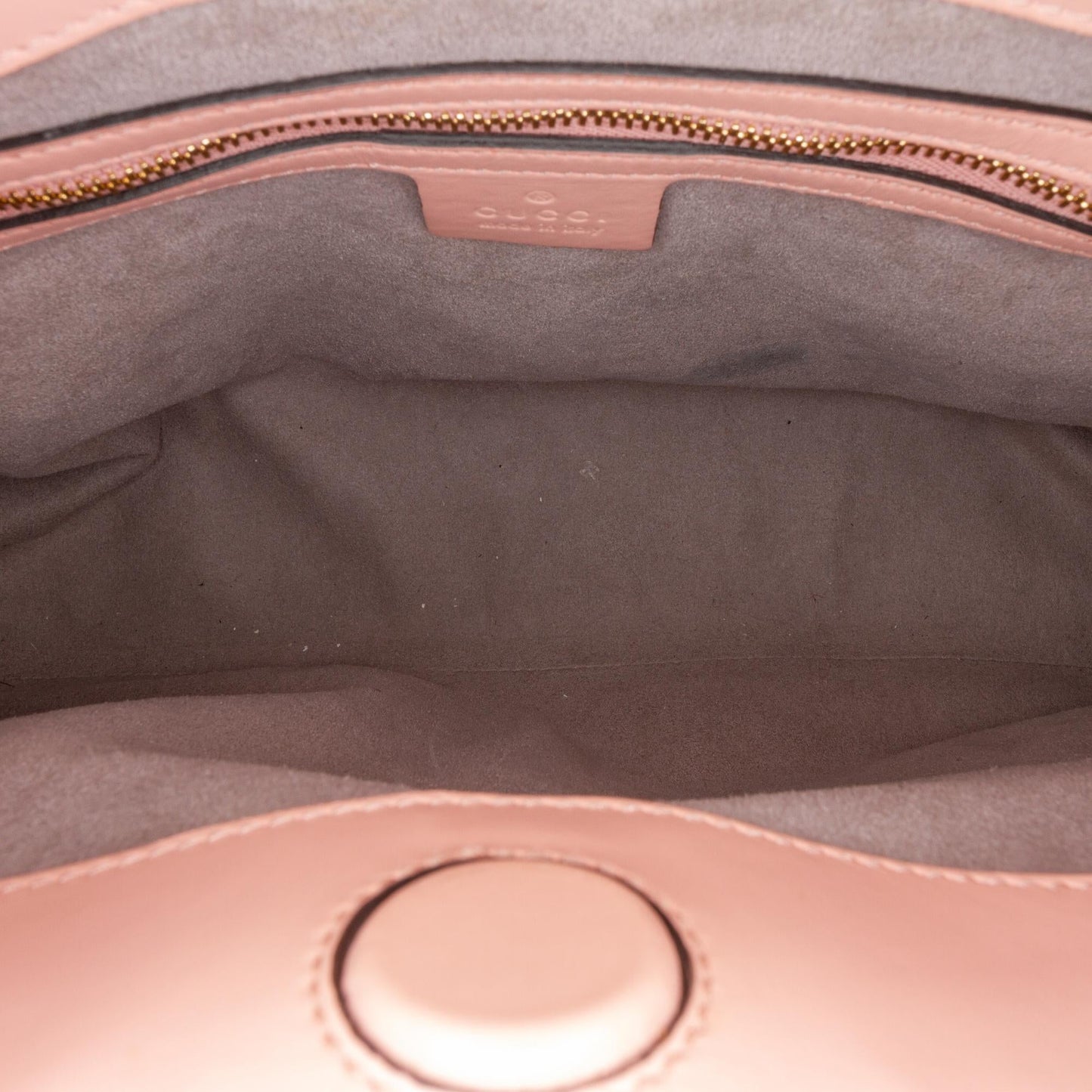 Gucci Medium Leather Bamboo Nymphaea Satchel