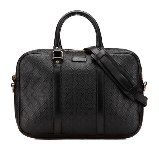 Gucci Medium Leather Diamante Bright Business Bag