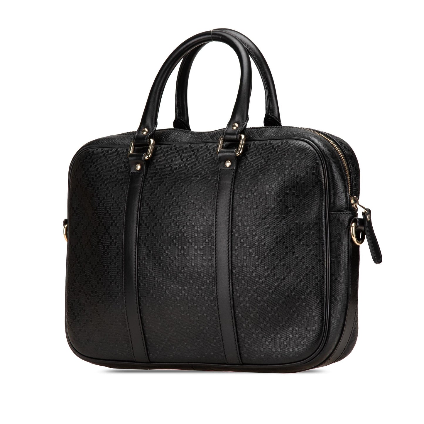 Gucci Medium Leather Diamante Bright Business Bag