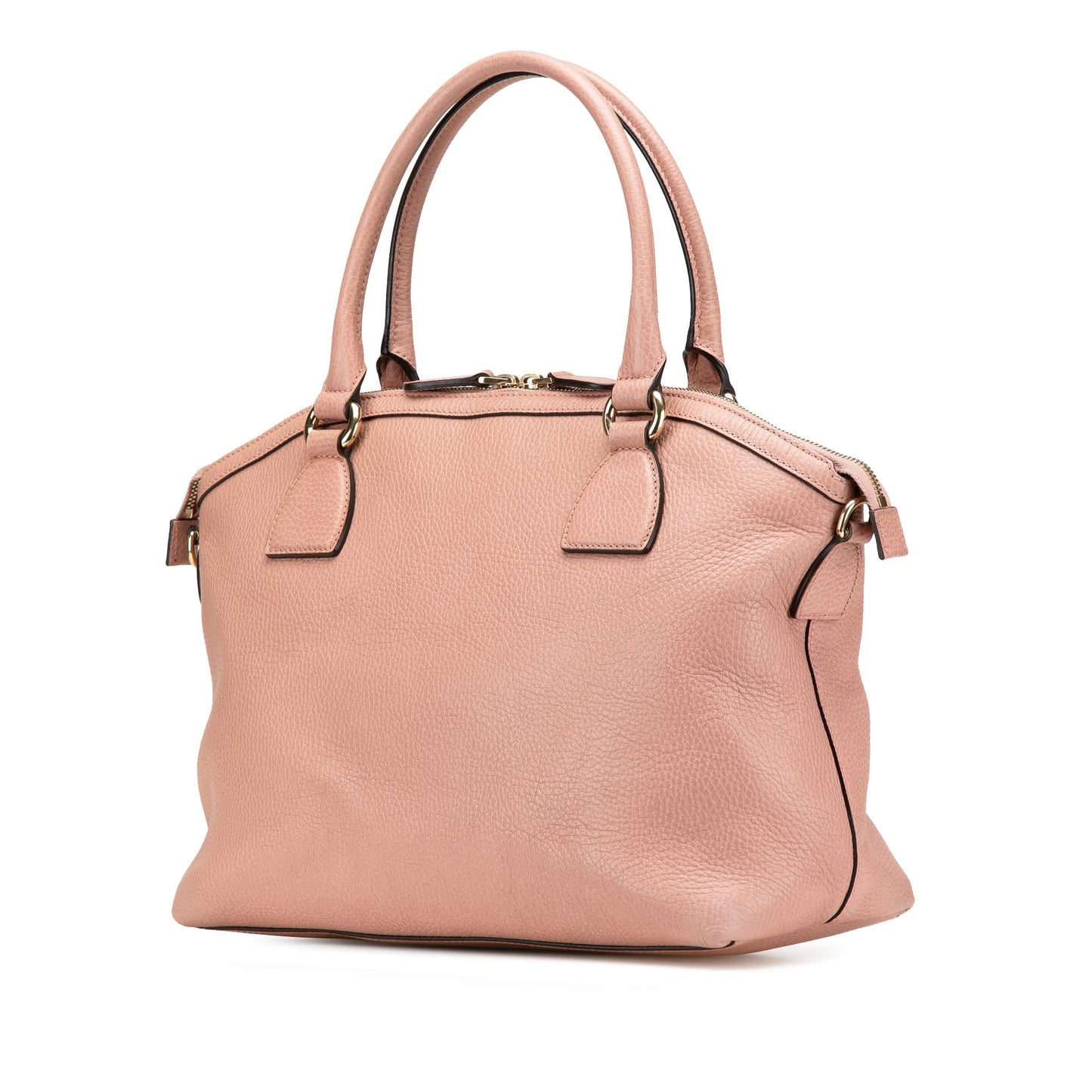 Gucci Medium Leather GG Charm Dome Satchel