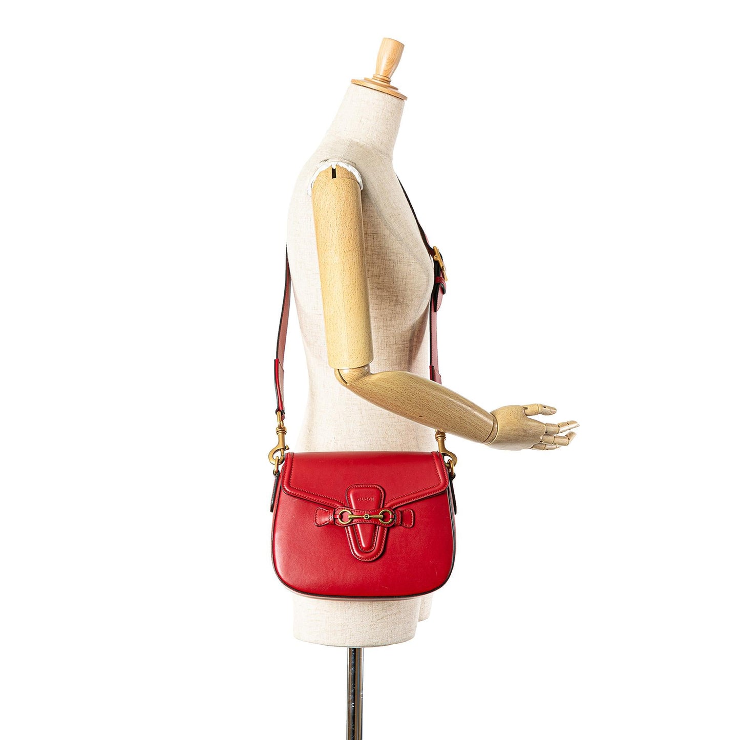 Gucci Medium Leather Lady Web Crossbody