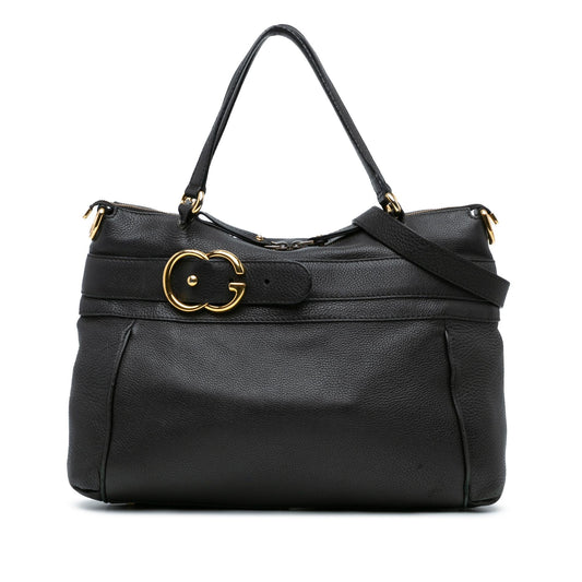 Gucci Medium Leather Ride Top Handle Bag (SHG-ijwBLn)