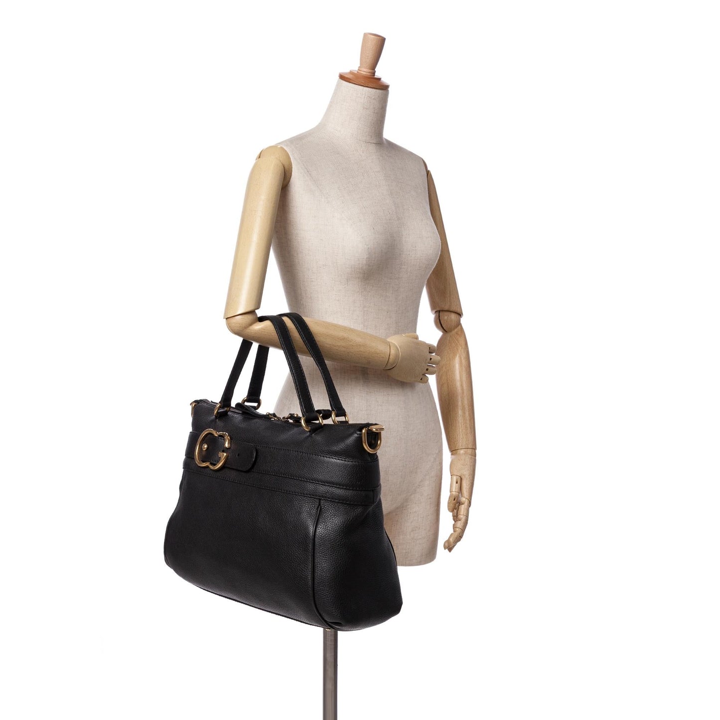 Gucci Medium Leather Ride Top Handle Bag