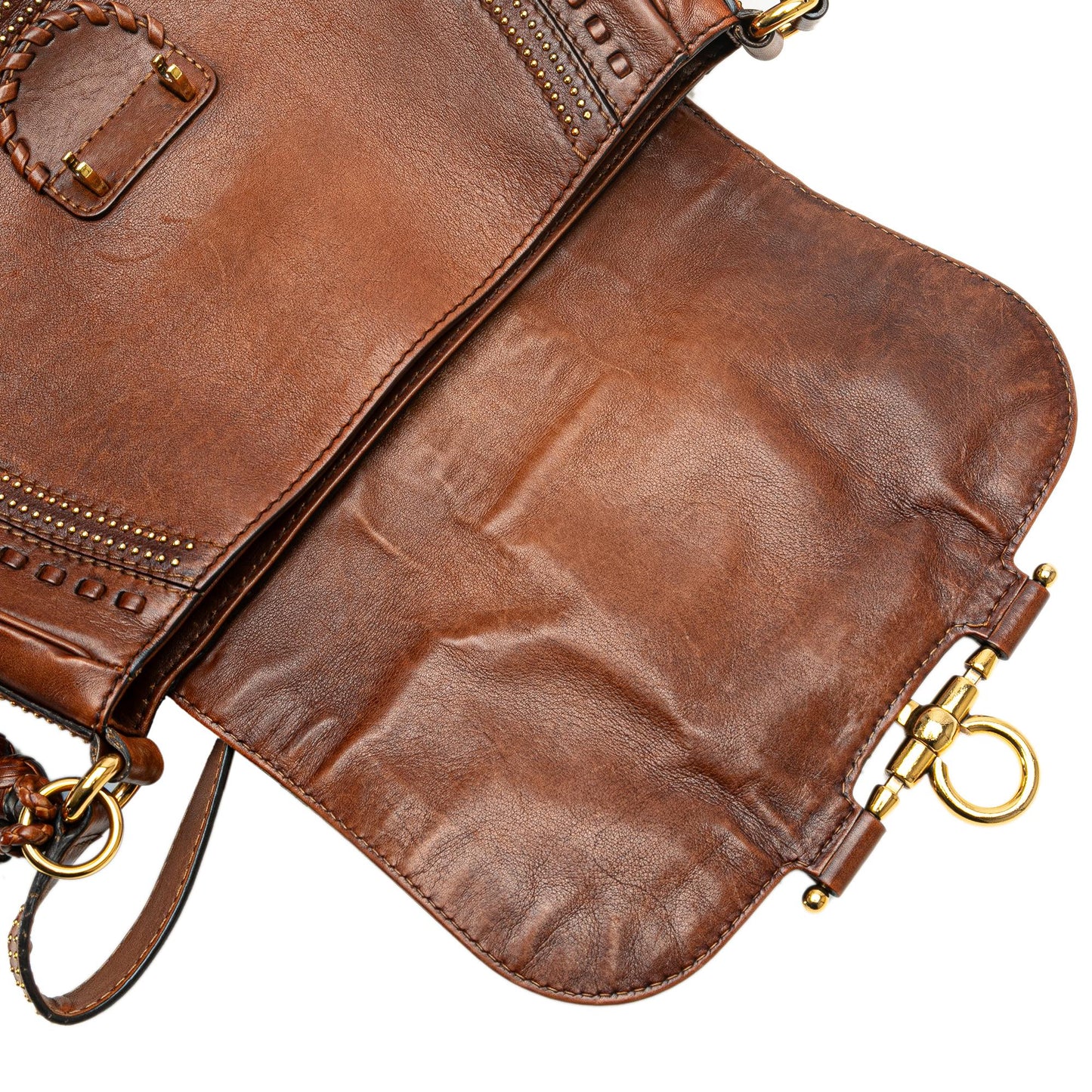 Gucci Medium Leather Snaffle Bit Shoulder Bag (SHG-rIbXIb)
