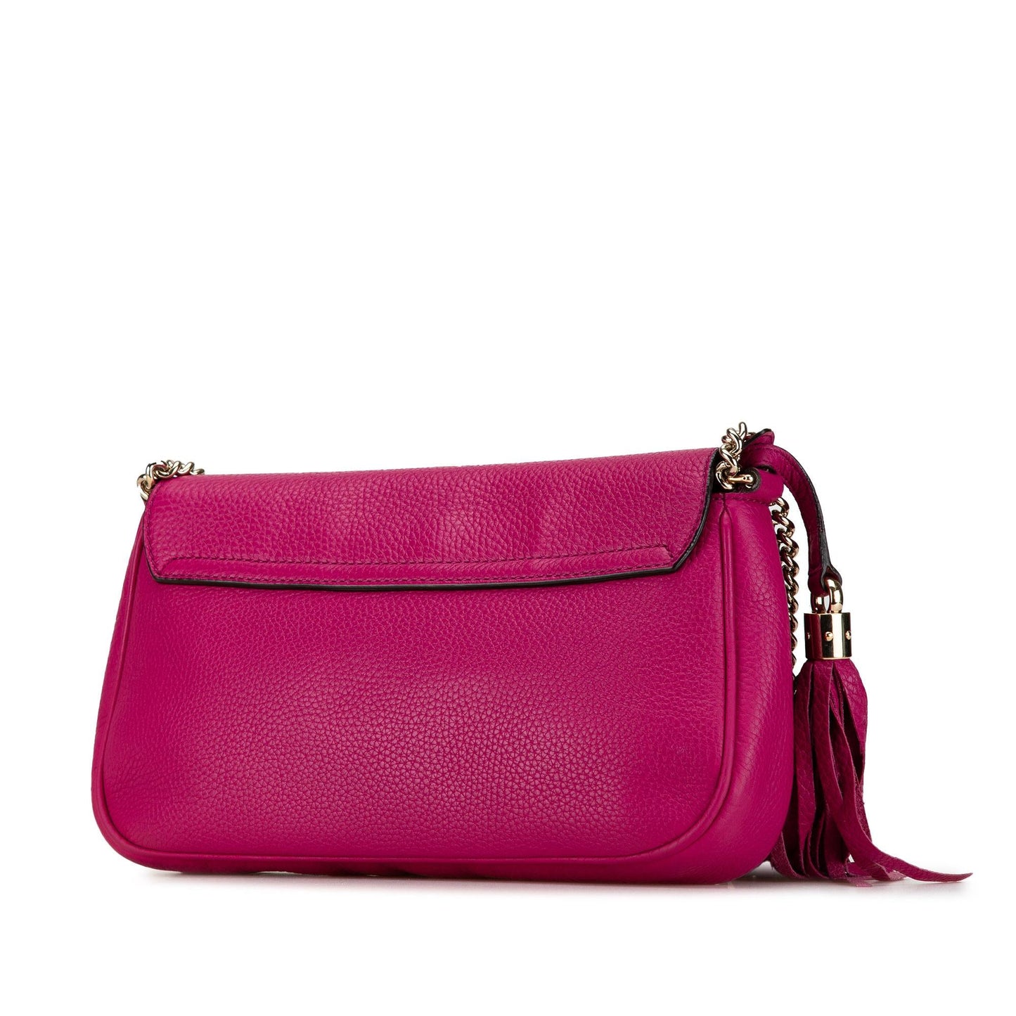 Gucci Medium Leather Soho Chain Flap Crossbody (SHG-eeJesX)