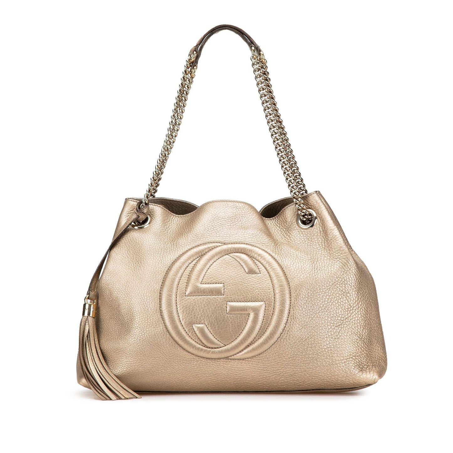 Gucci Medium Leather Soho Chain Tote
