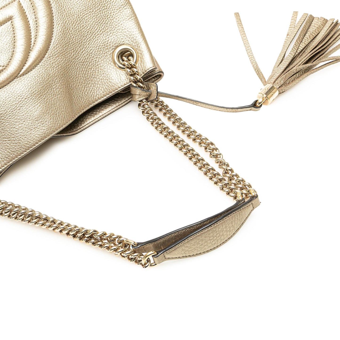 Gucci Medium Leather Soho Chain Tote