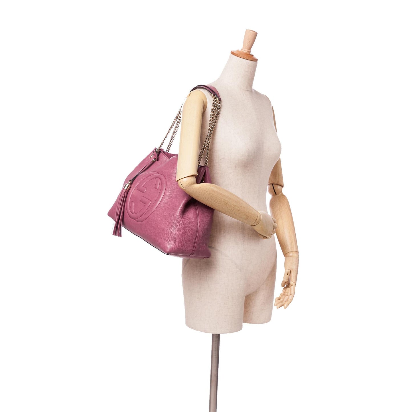 Gucci Medium Leather Soho Chain Tote