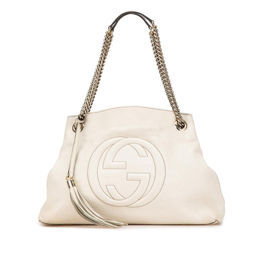 Gucci Medium Leather Soho Chain Tote