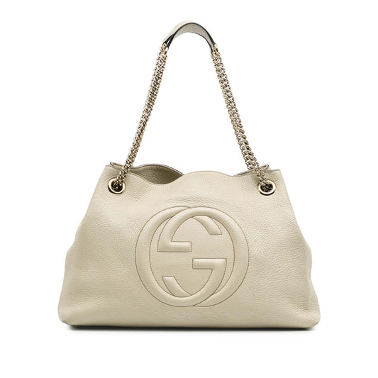 Gucci Medium Leather Soho Chain Tote