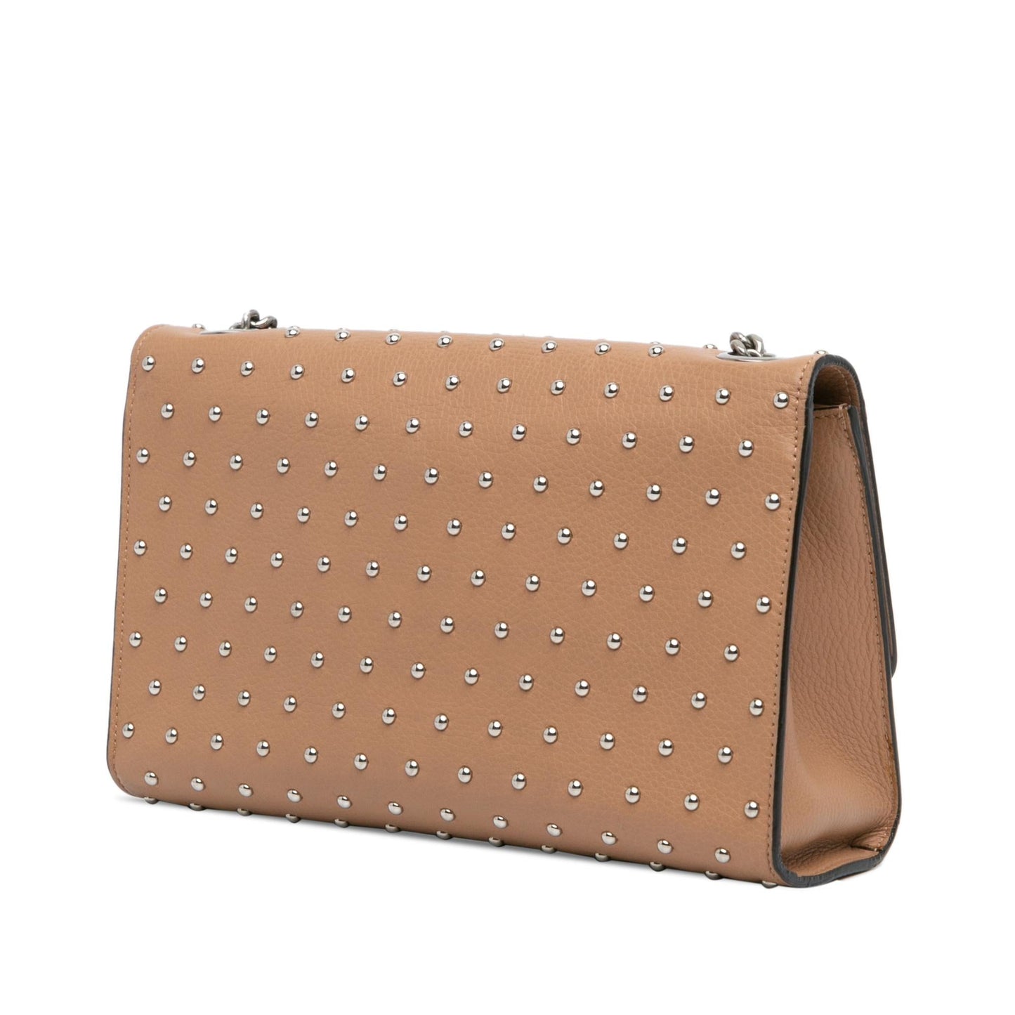 Gucci Medium Leather Studded Miss Bamboo Crossbody