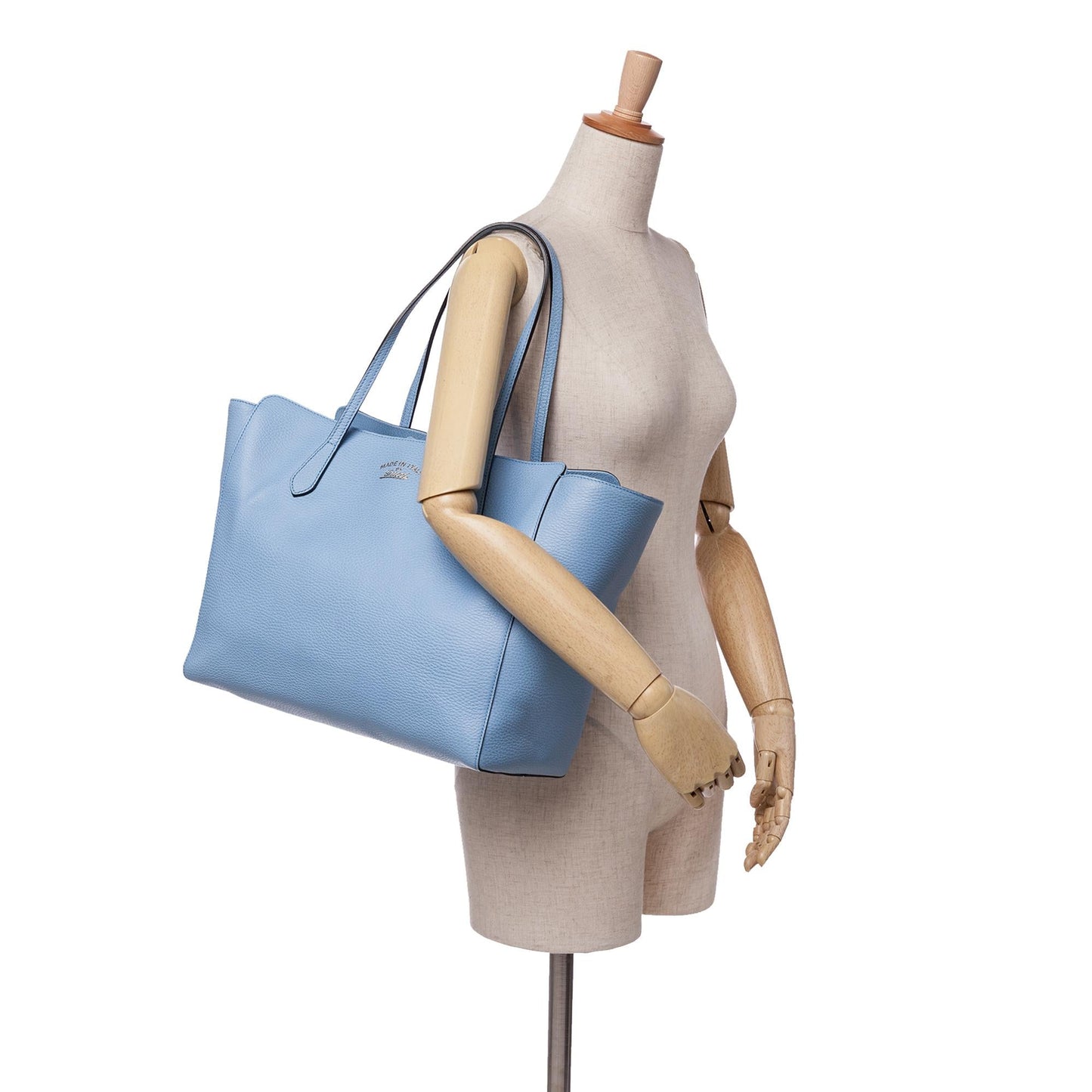 Gucci Medium Leather Swing Tote