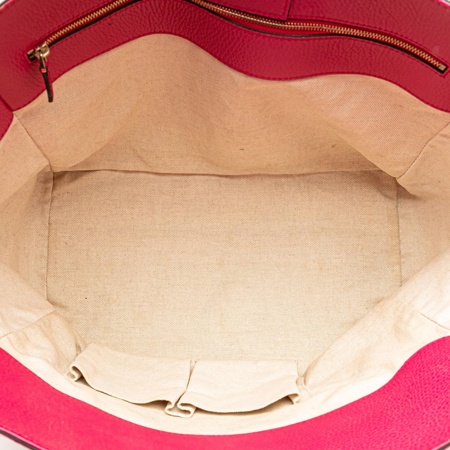 Gucci Medium Leather Swing Tote