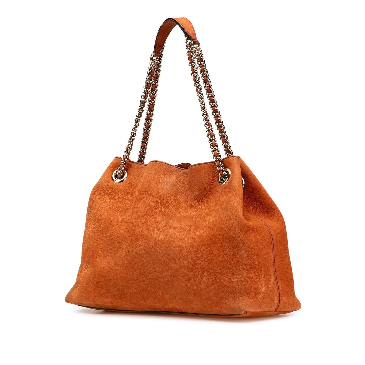 Gucci Medium Nubuck Leather Soho Chain Tote