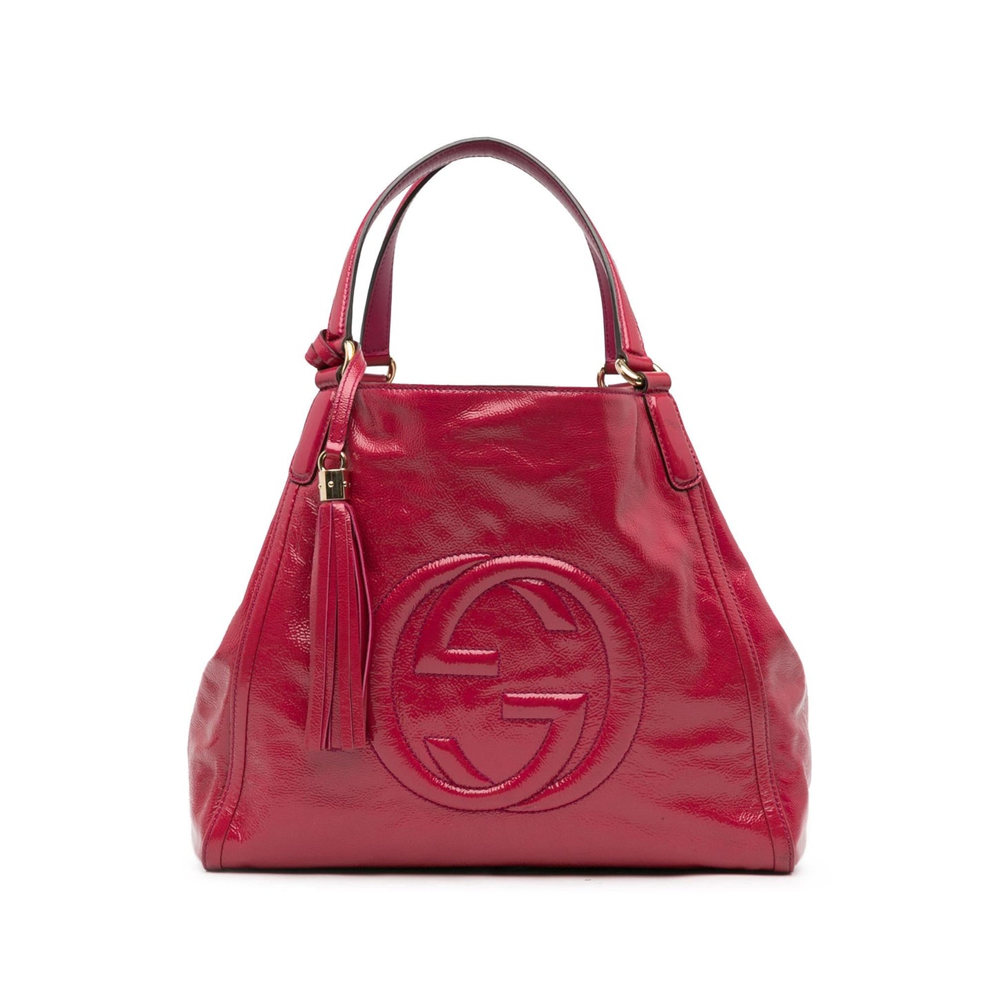 Gucci Medium Patent Soho Cellarius Tote (SHG-waNM3Q)