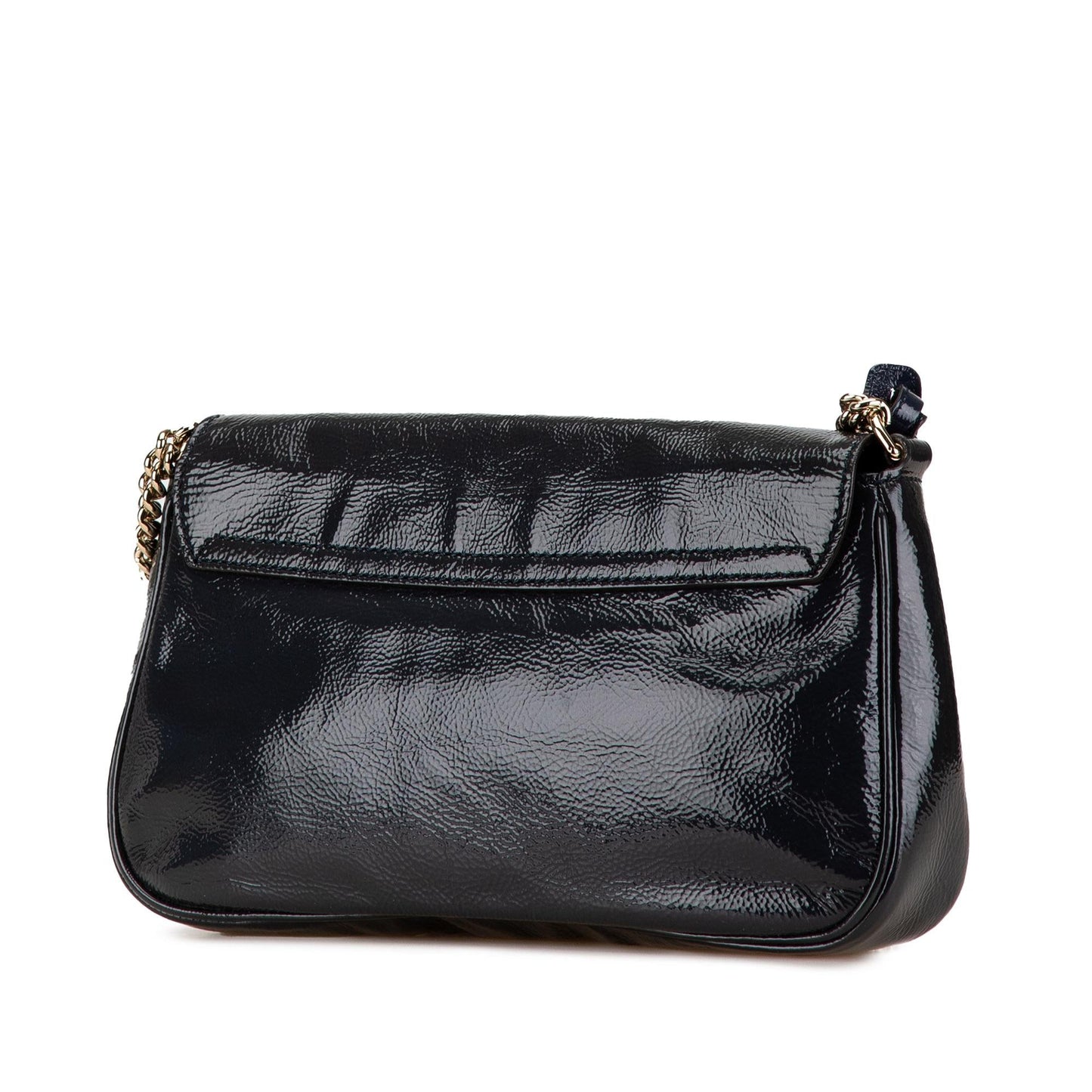 Gucci Medium Patent Soho Chain Flap Crossbody (SHG-HA9Vt3)