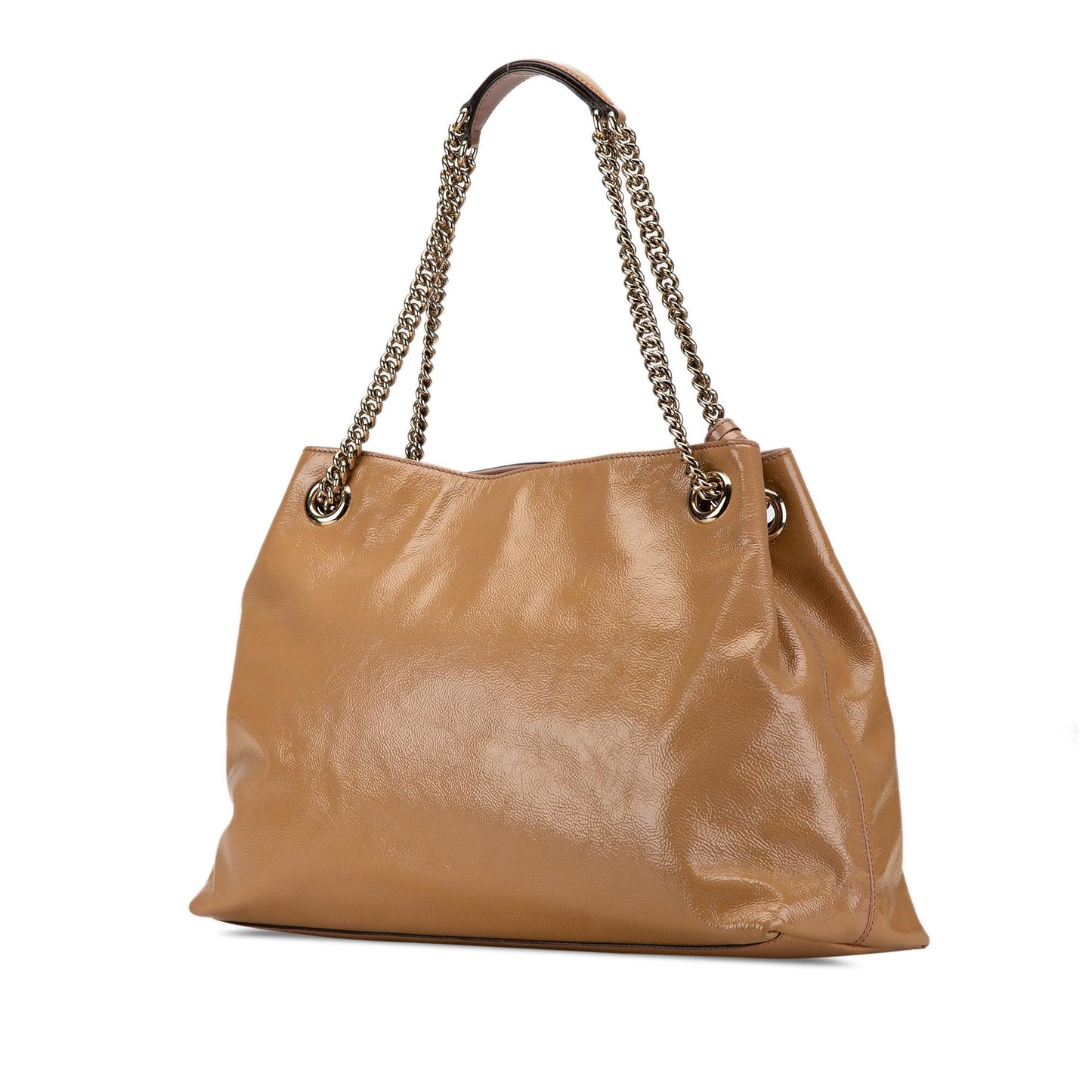 Gucci Medium Patent Soho Chain Tote (SHG-wf1hvh)