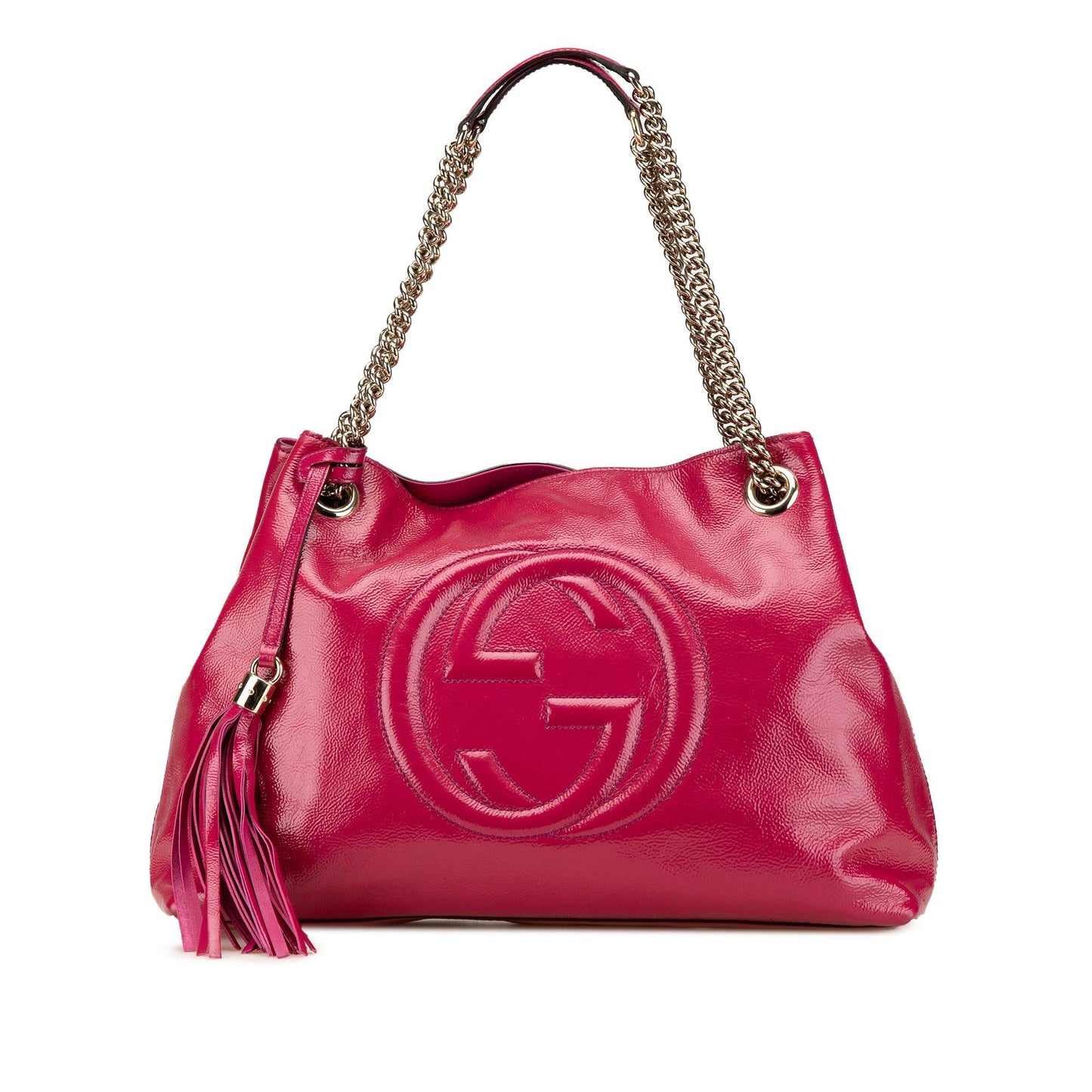 Gucci Medium Patent Soho Chain Tote
