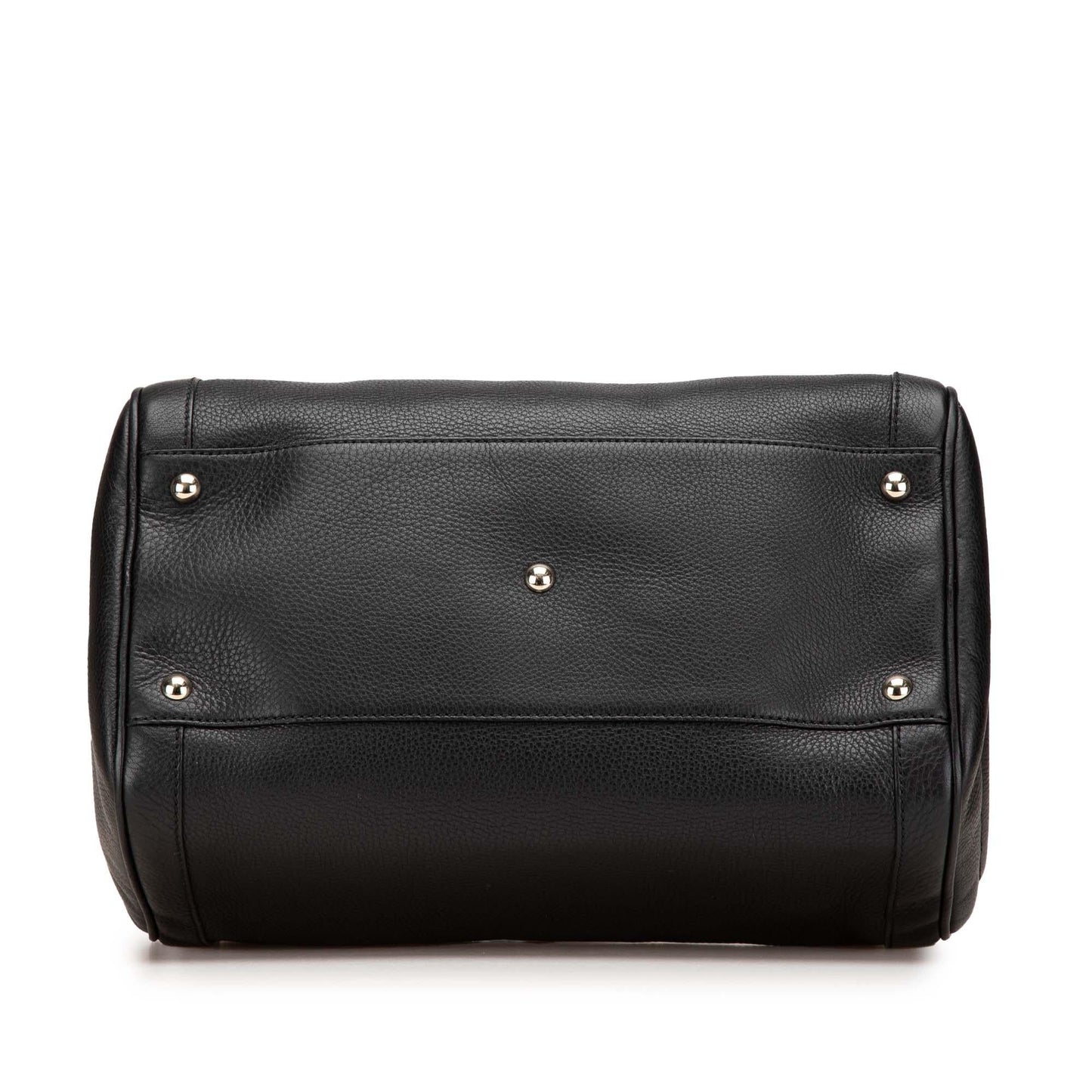 Gucci Medium Pebbled Calfskin Soho Boston Bag